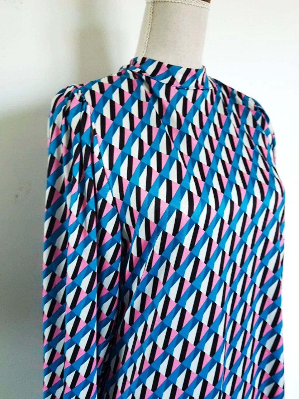 👗Vintage 70s Geometric Short Dress / Graphic - Florencia (Made in Italy) – photo 2
